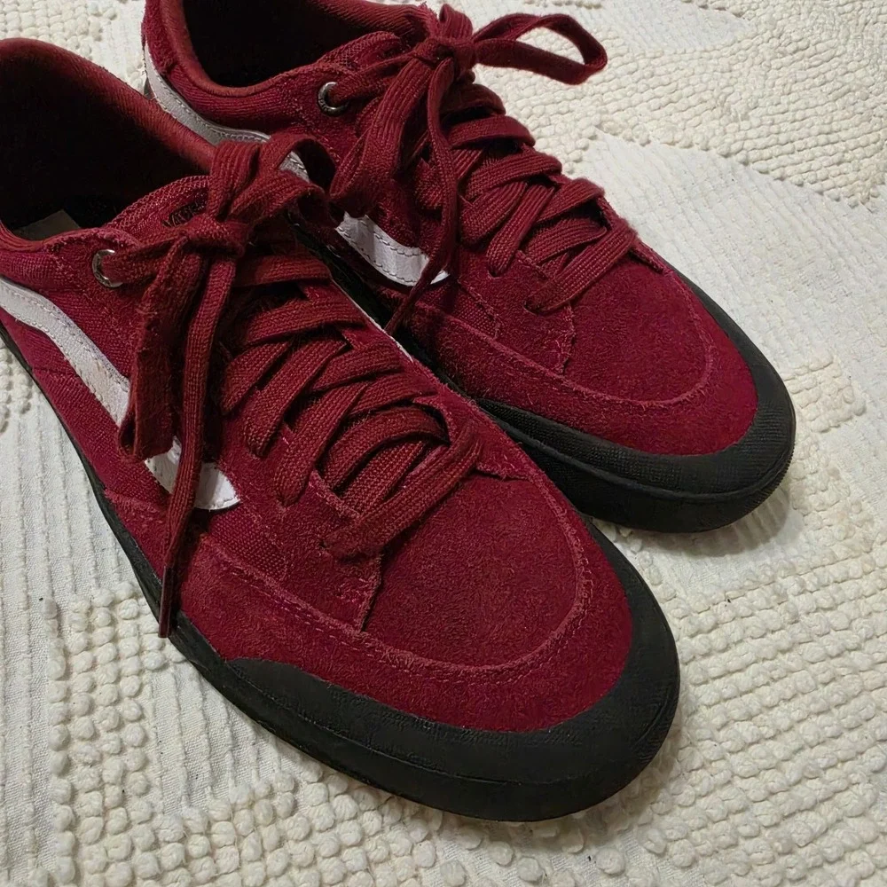 Vans‎ Berle Pro Skate Shoes Red And Black Mens 7